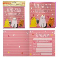 Kukartka, Zaproszenie PMZ-101, Urodziny (kotki)
