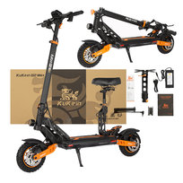 KuKirin G2 Max Pojazd Elektryczny Terenowa 1000W, 48V 20.8Ah, Zasięg 70 km, Nachylenie 22°, Składana z Siedziskiem, 10 cali