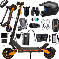 KuKirin G3 Hulajnoga elektryczna 1200W, 50km/h, 65km, 52V 18.2AH, 10-calowa terenowa, bezdętkowe opony, podwójna amortyzacja, składana, 8 Prezenty