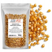 KUKURYDZA POPCORN 500g Ziarno do prażenia bez soli naturalna jakość Kol-Pol