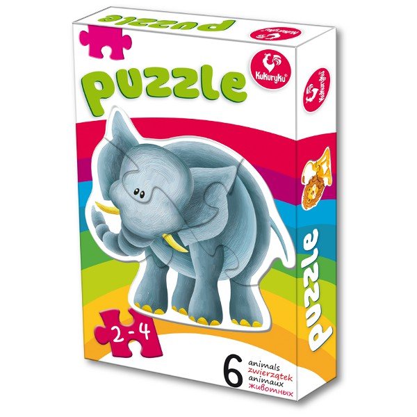 Kukuryku, puzzle, Zwierzątka, 6w1