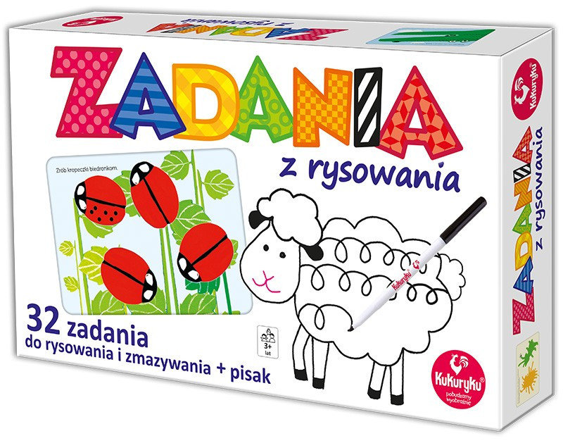 Kukuryku, zestaw do rysowania zadaniami