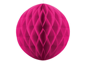 Kula bibułowa, ciemny różowy, 30 cm - PartyDeco