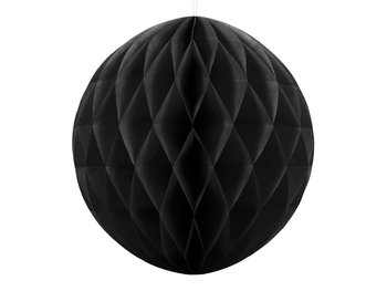 Kula bibułowa, czarny, 30 cm - PartyDeco