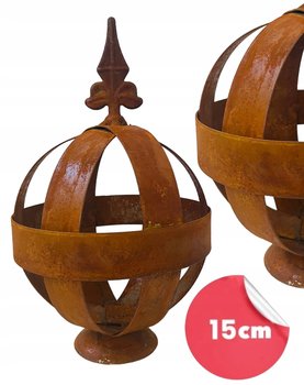 Kula dekoracja ogrodowa rustykalna 15cm na podstawie ogród taras rzeźba - LUCK DESIGN
