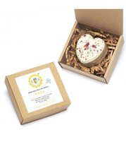 Kula do kąpieli, RÓŻA, musująca, aromatyczna, serce, 80 g Miodowa Mydlarnia