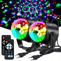 Kula Dyskotekowa Led Disco Reflektor Rgb Zestaw X2 Kule Dyskotekowe Inny producent
