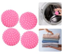 Kule piłki do Prania Suszenia do Pralki Suszarki Pralkosuszarki 4szt różowe