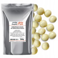 KULKI CZEKOLADOWE CHRUPIĄCE 200g Biała czekolada Posypka do tortów Kol-Pol