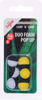 Kulki piankowe Jaxon Carp Zoom Duo Foam Pop Up mix 6 sztuk - Carp Zoom