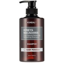 KUNDAL – Honey & Macadamia Nature Shampoo, Baby Powder - Szampon Do Włosów, 500ml
