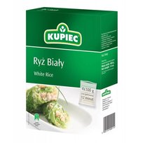 Kupiec Ryż Biały (Kartonik) - 4 Torebki X 100G Kupiec
