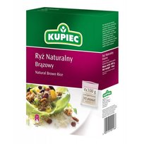 Kupiec Ryż Naturalny Brązowy(Kartonik) - 4 Torebki X 100G Kupiec