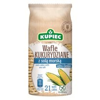Kupiec Wafle kukurydziane z solą morską 105g Kupiec