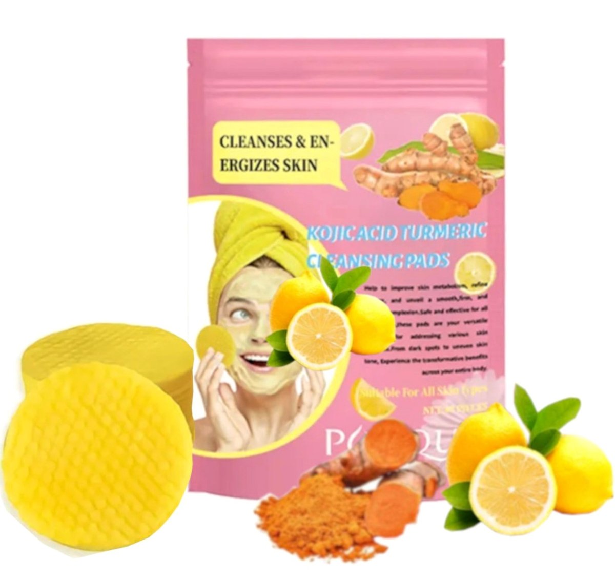 Empik Kurkuma Kwas Kojowy - Płatki Złuszczające Oczyszczające Rozjaśniające 40szt