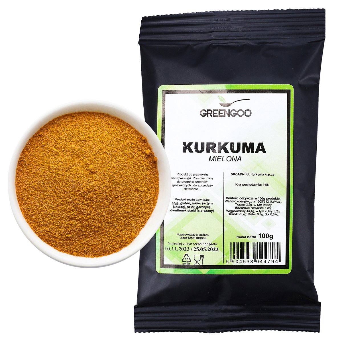 Kurkuma Mielona 100G Naturalna Kurkumina Bez Chemi - Inny Producent ...