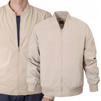 KURTKA BOMBERKA męska przejściowa bez kaptura SWAN BEŻOWA 3XL Pako Jeans