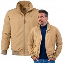 KURTKA BOMBERKA Męska Zimowa bez Kaptura Ciepła DIUM BEŻOWA 3XL Pako Jeans
