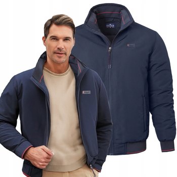 KURTKA BOMBERKA Męska Zimowa bez Kaptura Ciepła DIUM GRANAT 2XL Pako Jeans - Pako Jeans