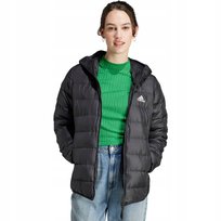 Kurtka damska adidas Essentials Light Down Hooded czarna HZ5724 S Adidas