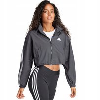 Kurtka damska adidas FI 3S WND WB szara IS3660 M Adidas