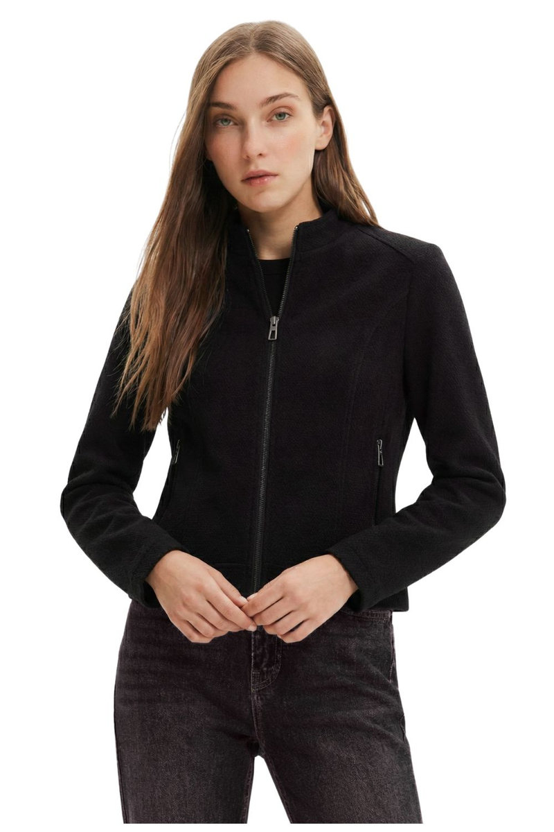 DESIGUAL Kurtka damska Desigual Las Vegas z eko skóry niebieska-XS