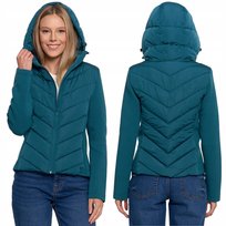 Kurtka Damska Krótka Przejściowa Ciepła Z Kapturem Jesień Moraj M Green