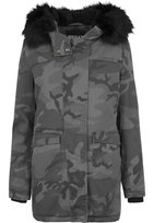 kurtka damska LADIES OVERDYED CAMO PARKA darkcamo-L Inna marka