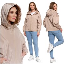 Kurtka Damska Przejściowa Z Kapturem Lekka Na Jesień Wygodna Gładka Moraj S