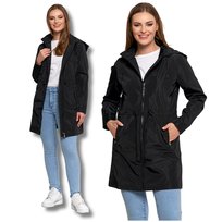 KURTKA DAMSKA PRZEJŚCIOWA Z KAPTUREM PARKA ELEGANCKI PŁASZCZ MORAJ L