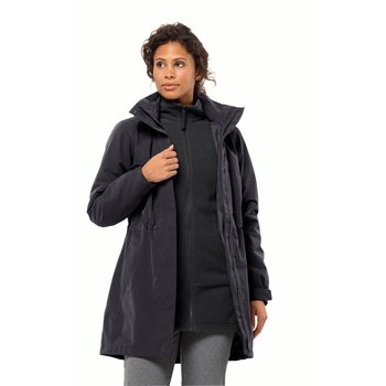 Kurtka Damska Zimowa Jack Wolfskin Ottawa Coat 3 W 1 Wodoodporna Bluesign - Jack Wolfskin