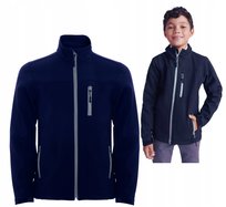 Kurtka Dziecięca SOFTSHELL MEMBRANA Bez Kaptura JAKOŚĆ ROLY 6432 GRANAT 128