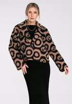 Kurtka flauszowa | Kurtka z kołnierzem | Beżowa kurtka M1117 r.S/M FIGL