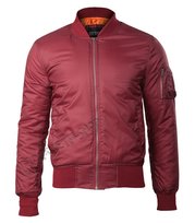 kurtka flyers BASIC BOMBER JACKET bordeaux-XXL Inna marka