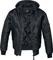 Kurtka Flyers Ma1 Jacket Black, Z Kapturem-L Brandit