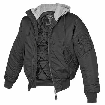 Kurtka Flyers Ma1 Jacket Black,  Z Kapturem-Xl - Brandit