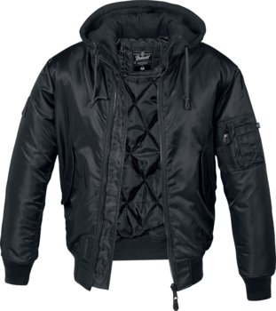 Kurtka Flyers Ma1 Jacket Black,  Z Kapturem-Xl - Brandit