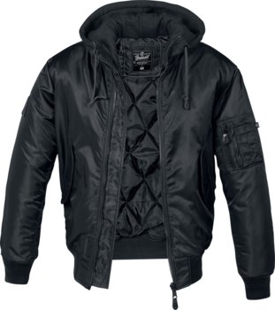 Kurtka Flyers Ma1 Jacket Black,  Z Kapturem-Xxl - Brandit