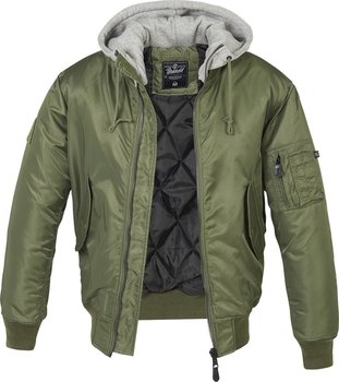 Kurtka Flyers Ma1 Jacket Olive,  Z Kapturem-Xxl - Brandit