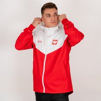 Kurtka kibica reprezentacji Polski SPORTPROS dla dorosłych, model 724 POLSKA, biało-czerwona, rozmiar XXL PROS