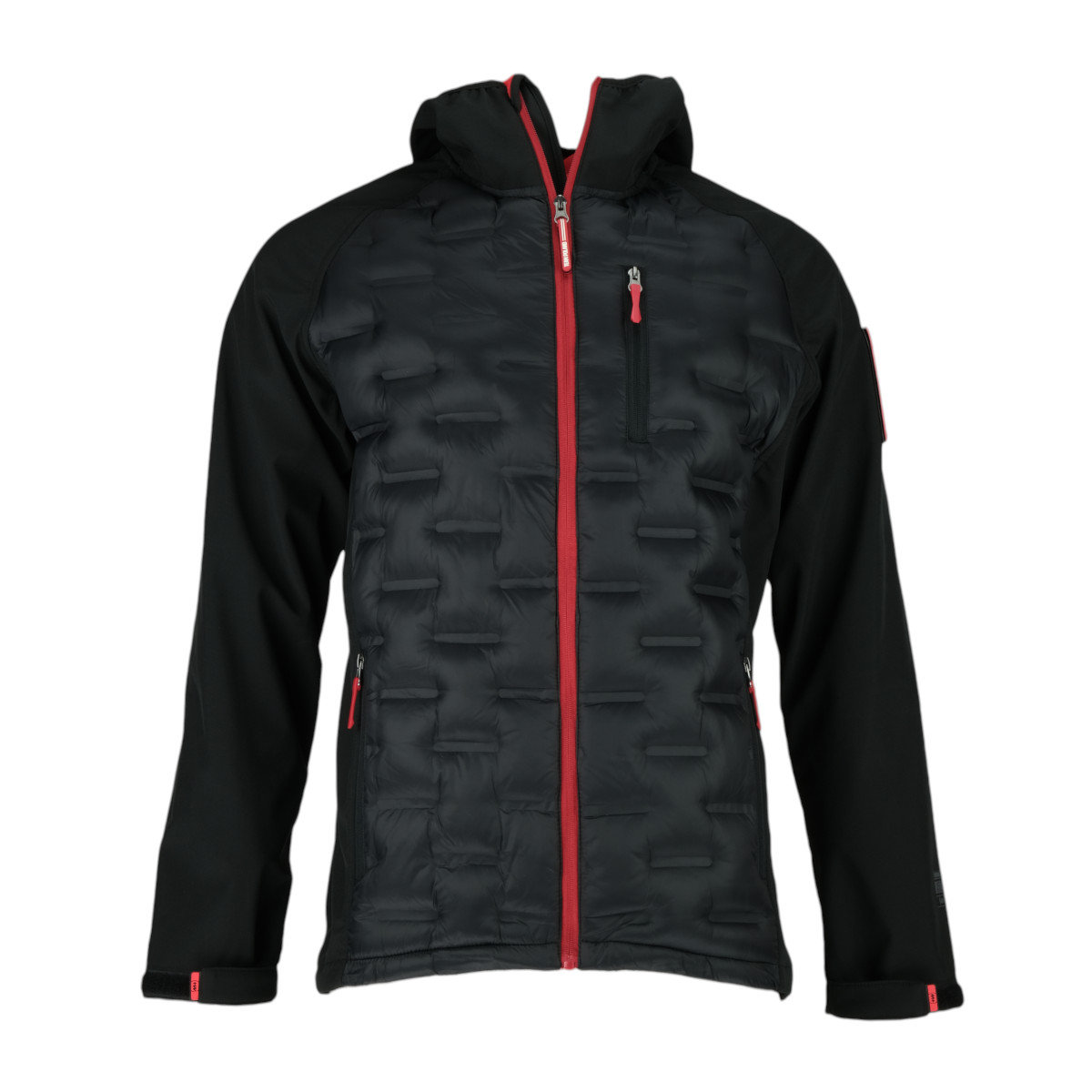Kurtka męska Monotox MX23100 HYBRIDO BLACK / RED Czerwona - MONOTOX ...