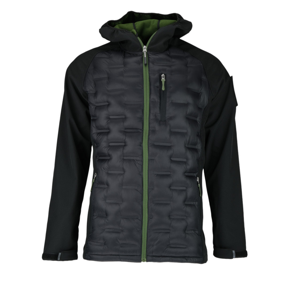 Kurtka męska Monotox MX23101 HYBRIDO BLACK / GREEN Czarna - MONOTOX ...