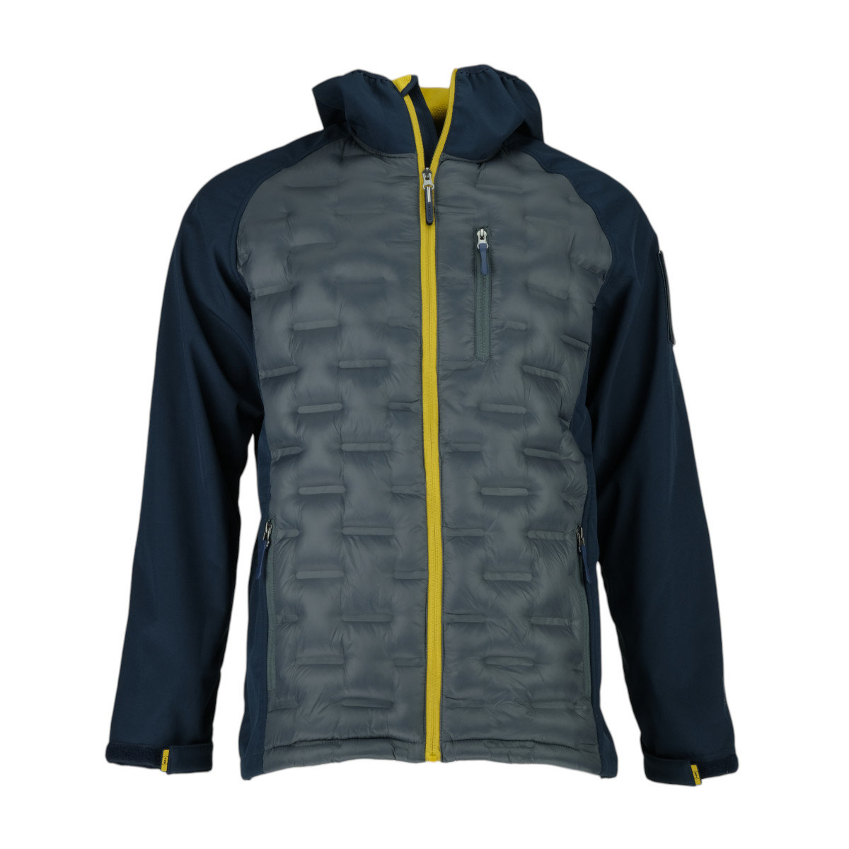 Kurtka męska Monotox MX23103 HYBRIDO GRAPHITE BLACK / YELLOW Szara ...