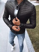 Kurtka męska skórzana czarna Dstreet TX4243-XXL Inna marka