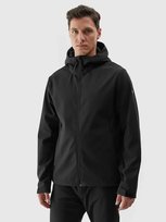 Kurtka męska softshell wiatroodporna 4F 4FWAW24TSOFM283-20S Czarny