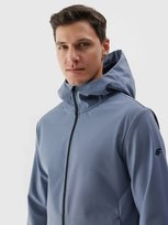 Kurtka męska softshell wiatroodporna 4F 4FWAW24TSOFM283-32S Granatowy