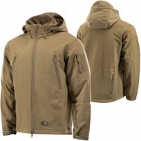 Kurtka Męska Softshell Z Kapturem Ocieplana Polarowa Podpinka M-Tac Coyote 2XL M-Tac