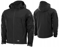 Kurtka Męska Softshell Z Kapturem Wiosenna Wodoodporna M-Tac Czarna  S M-Tac