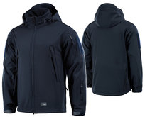 Kurtka Męska Softshell Z Kapturem Wiosenna Wodoodporna M-Tac Navy Blue L M-Tac