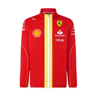 Kurtka męska softshell z serii Teamwear zespołu Formuły 1 Scuderia Ferrari z kolekcji 2024 - Scuderia Ferrari